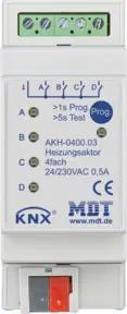 MDT technologies Heizungsaktor 4-fach 2TE REG, 24-230VAC AKH-0400.03