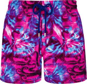 Poulpes Tie & Dye Stretch-badeshorts Für Herren - Moorise - Rosa - Größe M - Vilebrequin
