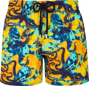 Poulpes Tie & Dye Stretch-badeshorts Für Herren - Moorise - Gelb - Größe XL - Vilebrequin