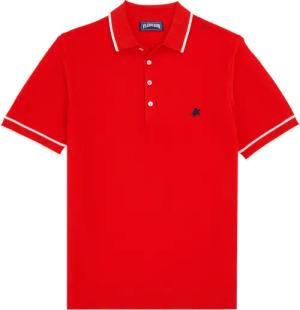 Vilebrequin Solid Polohemd Aus Baumwollstrick Für Herren - Pezou - Rot - Größe XL