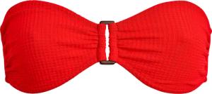 Vichy Jacquard Bandeau-bikinioberteil Mit Ring Für Damen - Luce - Rot - Größe XL - Vilebrequin