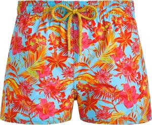 Kurze Tahiti Flowers Badeshorts Für Herren - Manta - Blau - Größe XL - Vilebrequin