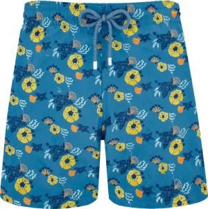Men Swim Shorts Embroidered Flowers And Shells - Badeshorts - Mistral - Multi - Größe M - Vilebrequin