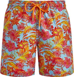 Tahiti Flowers Badeshorts Für Herren - Moorea - Blau - Größe XXL - Vilebrequin