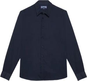 Vilebrequin Leichtes Solid Unisex-hemd Aus Baumwollvoile - Caracal - Blau - Größe XXL