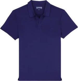 Vilebrequin Einfarbiges Polohemd Aus Tencel Für Herren - Pirinol - Blau - Größe XXXL