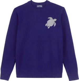 Turtle Rundhalspullover Aus Wolle Und Kaschmir Für Herren - Rayol - Blau - Größe XL - Vilebrequin