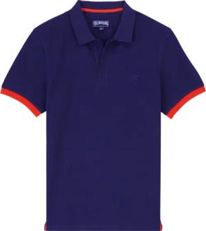 Vilebrequin Solid Polohemd Aus Baumwolle Für Herren - Palatin - Blau - Größe XXL
