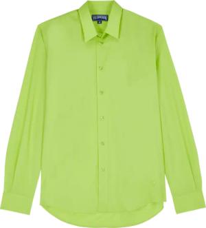 Vilebrequin Super 120 Unisex-wollhemd - Cool - Grün - Größe XXL