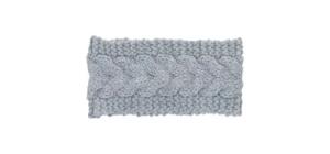 Sterntaler Strick-Stirnband silber melange