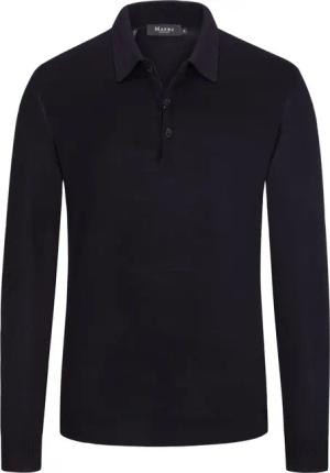 Maerz Pullover aus Merinowolle mit Polo-Kragen