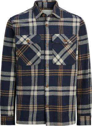 Jack & Jones Overshirt aus Baumwolle mit Glencheck-Muster