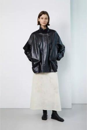 Low Classic - LOW CLASSIC Schwarze, oversized Jacke - Größe L - multi