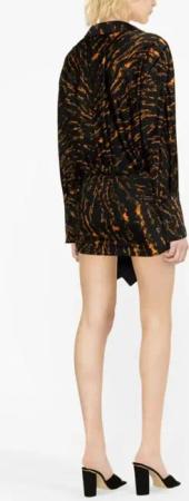 The Attico - Abstract-Patterned Shirt Dress - Größe 40 - schwarz