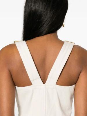 Patou - Light Beige Cotton Denim Dress - Größe 38 - weiß