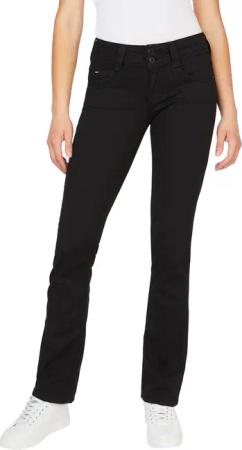 Pepe Jeans Damen Jeans Gen - Regular Fit - Schwarz - Stay Black