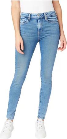 Pepe Jeans Damen Jeans REGENT - Skinny Fit - Blau - Medium Light Blue
