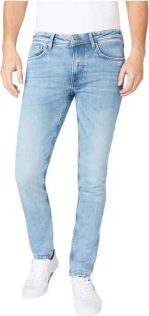Pepe Jeans Herren Jeans Stanley - Tapered Fit - Blau - Light Used Wiser