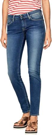 Pepe Jeans Damen Jeans SOHO - Skinny Fit - Blau - Blue Denim