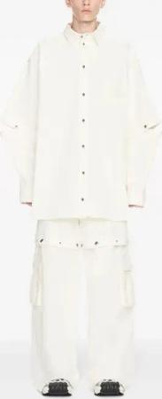 Off-White - Shirt With Logo - Größe L - weiß