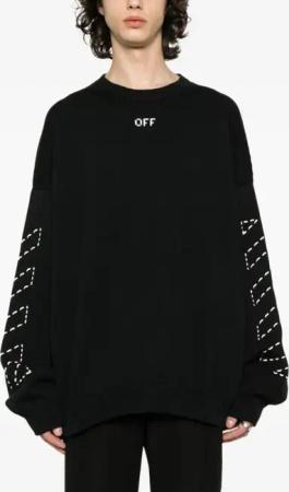Off-White - T-Shirt With Logo - Größe M - schwarz