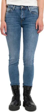 Cross Jeans Damen Jeans ALAN - Skinny Fit - Blau - Sea Blue Washed