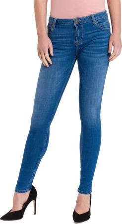 Cross Jeans Damen Push Up Jeans Page - Super Skinny Fit - Blau - Mid Blue