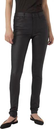 Vero Moda Damen Hose 10138972 VMSEVEN NW S.SLIM SMOOTH COATED PANTS