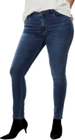 Carmakoma by Only Damen Jeans CARAUGUSTA HW SK - Skinny Fit - Blau - Medium Blue Denim