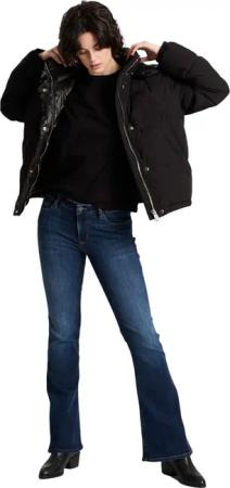 Cross Jeans Damen Jeans FAYE - Slim Flared - Blau - Dark Blue
