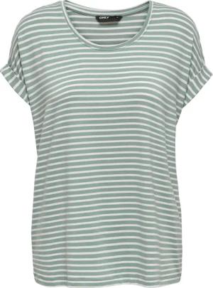 Only Damen Kurzarm T-Shirt ONLMOSTER STRIPE