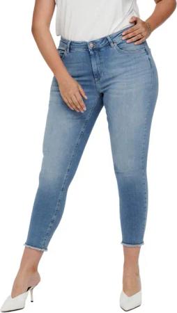 Carmakoma by Only Damen Jeans CARWILLY LIFE - Skinny Fit - Blau - Light Blue Denim - Plus Size