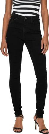Only Damen Jeans ONLICONIC Skinny Fit - Schwarz - Black Denim W25-W33 Collmax®
