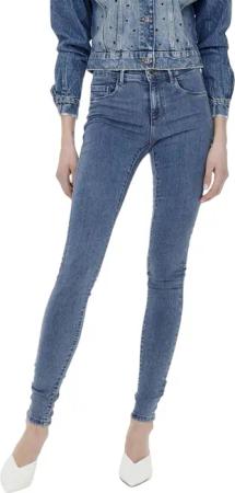 Only Damen Jeans onlRAIN REG SKINNY JEANS CRY6060 - Skinny Fit - Schwarz - Blau