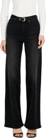 Only Damen Jeans ONLMADISON BLUSH HW WIDE Schwarz - Washed Black