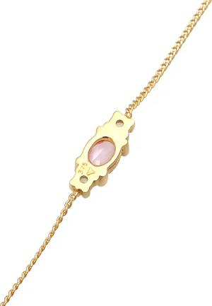 Haze & Glory Armband - Armband Synthetischer Saphir Topas 375er Gelbgold - Gr. 16 CM - in Gold - für Damen