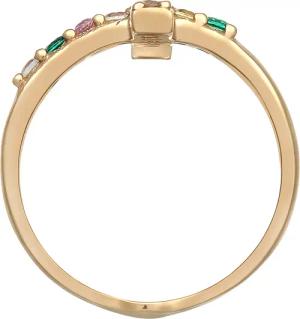 Haze & Glory Ring - Ring Edelstein Kreuz - Vivid 375er Gelbgold - Gr. 54 MM - in Gold - für Damen