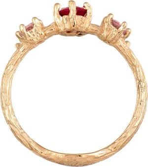 Haze & Glory Ring - Ring Rubin Saphir synthetisch 375 Gelbgold - Gr. 54 MM - in Gold - für Damen