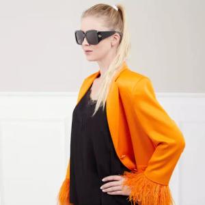 Gucci Sonnenbrille - GG1402S - Gr. unisize - in Schwarz - für Damen