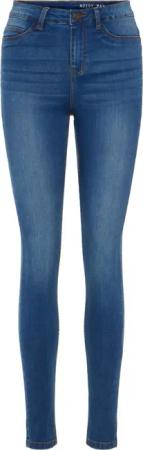 Noisy May Damen Jeans NMCALLIE HW SKINNY JEANS VI021MB - Skinny Fit - Blau