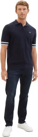 Tom Tailor Herren Jeans JOSH - Slim Fit - Blau - Blue Black Denim