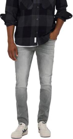 Only & Sons Herren Jeans ONSLOOM SLIM GREY 3227 - Slim Fit - Grau - Grey Denim