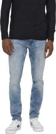 Only & Sons Herren Jeans ONSLOOM FG 1409 - Slim Fit - Blau - Blue Denim