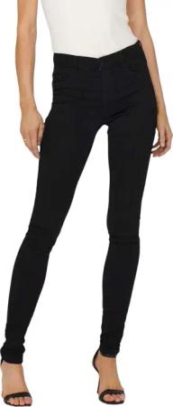 Only Damen Jeans onlRAIN REG SKINNY JEANS CRY6060 - Skinny Fit - Schwarz - Blau