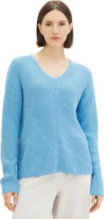 Tom Tailor Damen Pullover KNIT V-NECK - Regular Fit