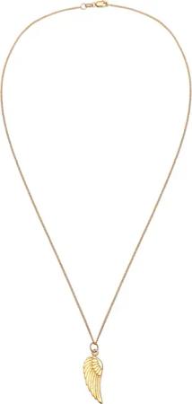 Elli Halsketten - Halskette Engel Flügel Basic 375 Gelbgold - Gr. unisize - in Gold - für Damen