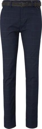 Tom Tailor Denim Herren Slim Chinohose mit Gürtel - Straight Fit