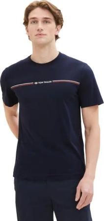 Tom Tailor Herren T-Shirt PRINTED CREWNECK - Regular Fit
