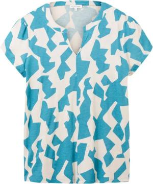 Tom Tailor Damen Kurzarm Bluse FLUENT - Regular Fit