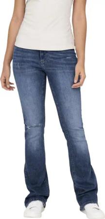 Only Damen Jeans ONLBLUSH MID FLARED TAI305 Blau - Medium Blue Denim
